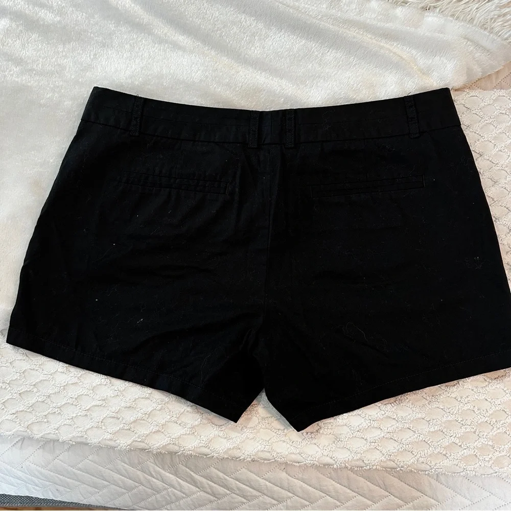 J.Crew Black Chino Broken-In Cotton Mini Shorts Size 12 | Clean Girl Classic - Picture 10 of 14